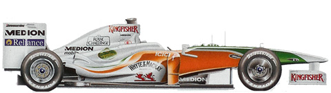 2009 Force India VJM02 Mercedes Benz FO 108V