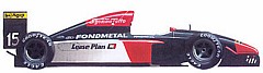 1992 Osella Fondmetal Ford-Cosworth GR02