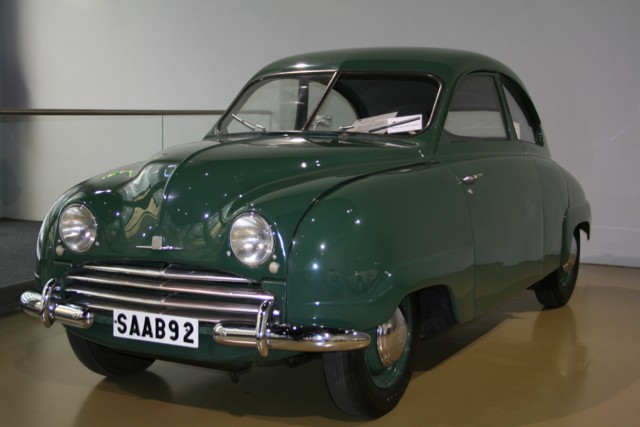 1949 - Saab 92 - Full-scale production of the Saab 92 commenced on 12 December 1949, the model year 1950 car - 700 of which were made. The 1951 model year Saab 92 was identical in every respect except that German VDO instruments now replaced the American Stewart-Warner components.